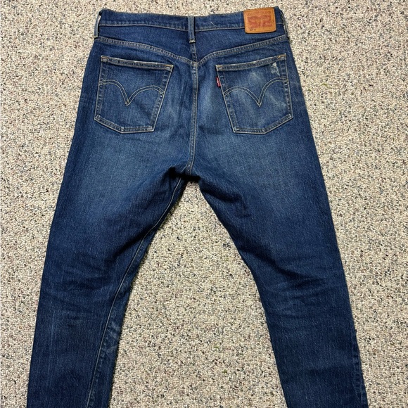 Levi’s 501 S denim jeans, men’s size 33/28. Light distressing- slim skinny - Picture 2 of 7
